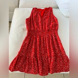 Short red dress